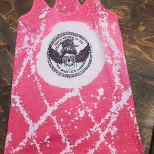 Bad moms club bleached tank